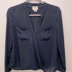 Navy blue Maeve blouse 2p